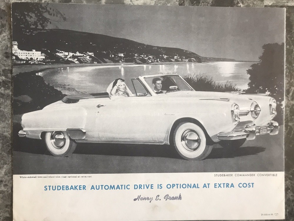 1950 Studebaker Automatic Drive Sales Brochure Original