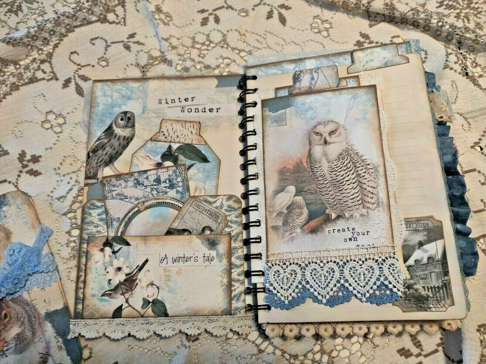 Winter's Tale Cinch Book Journal Handmade