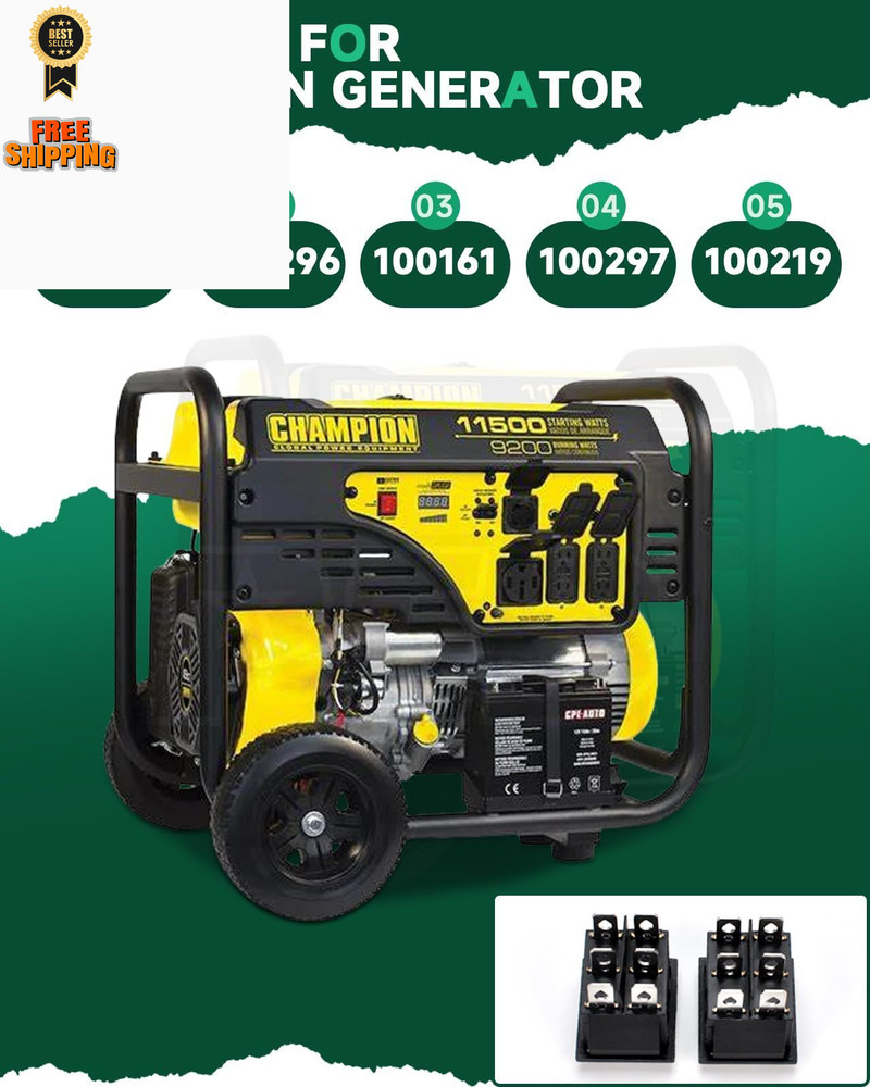 （2-Pack for Compatible Start On Off Switch Harbor Freight Predator Black