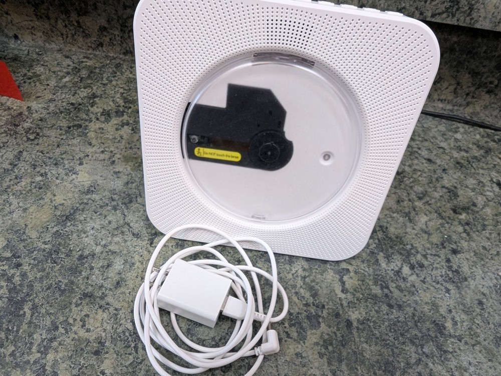 KC-806 CD Player Bluetooth Speakers USB AUX White