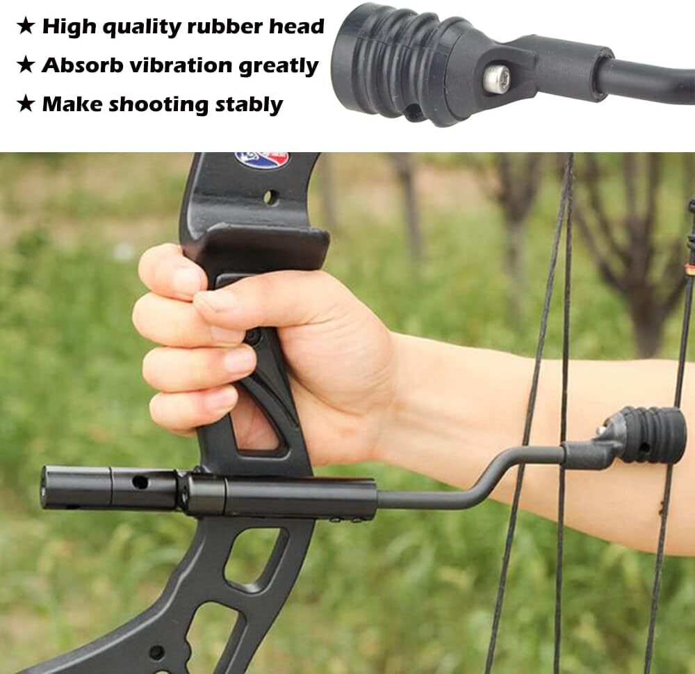 Compound Bow Stabilizer String Suppressor Stop Mount Bracket Silencer Archery
