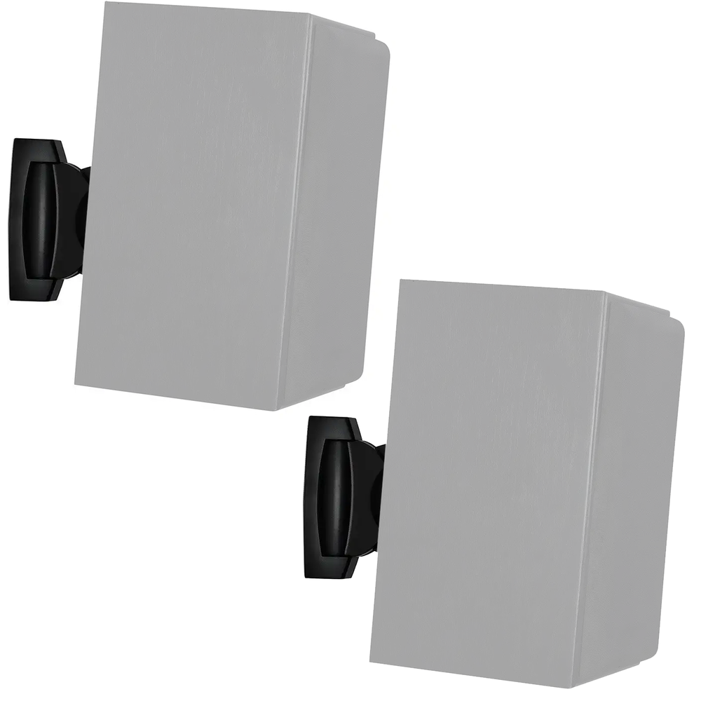 ETHEREAL Universal PAIR Adjustable Speaker Wall Mount Brackets Black