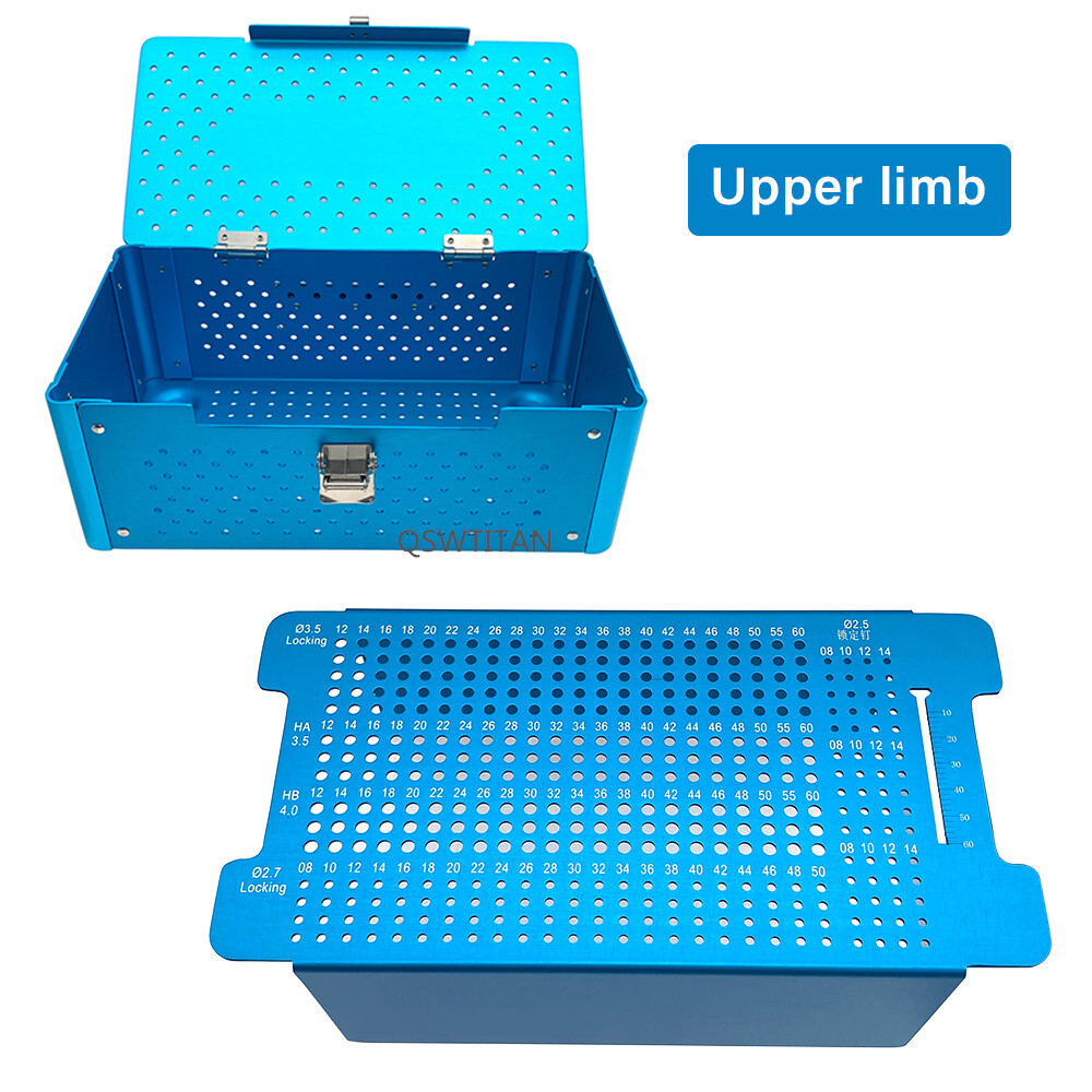 Upper Lower Limb Locking Bone Screw Box Aluminous Bone Nail Placement Case 1pc
