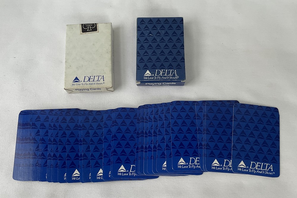 2 - Vintage Delta Airline Playing Cards