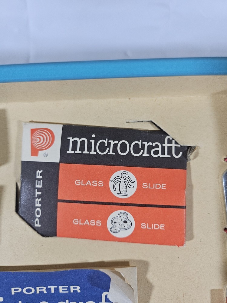 Porter Science Microcraft Student Research Microscope Lab No. 264 w/ Extras 🔥