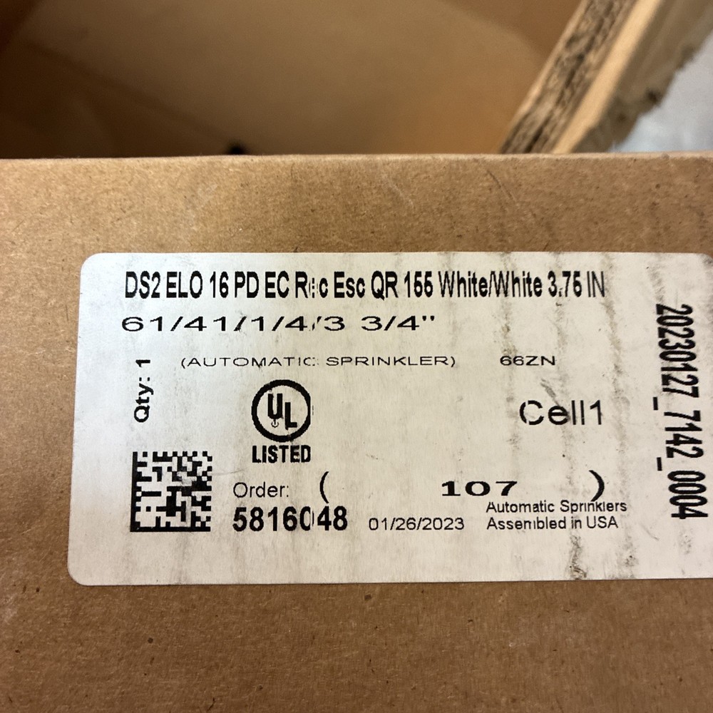 TYCO DS2 ELO 16 PD EC AUTOMATIC SPRINKLER