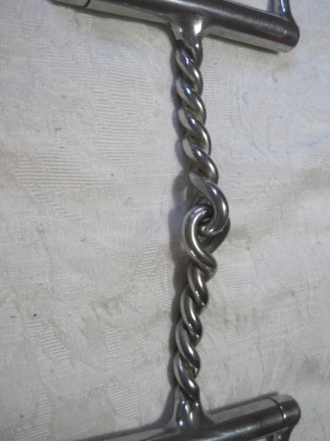 Single Twist Dee Ring Snaffle 5'' Big Dee Rings Stainless Steel