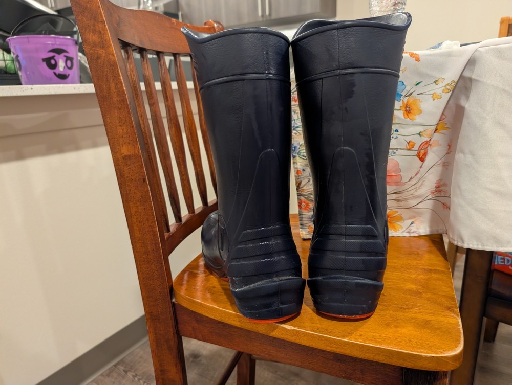 Tingley Industrial Work Boots Black with Orange Sole