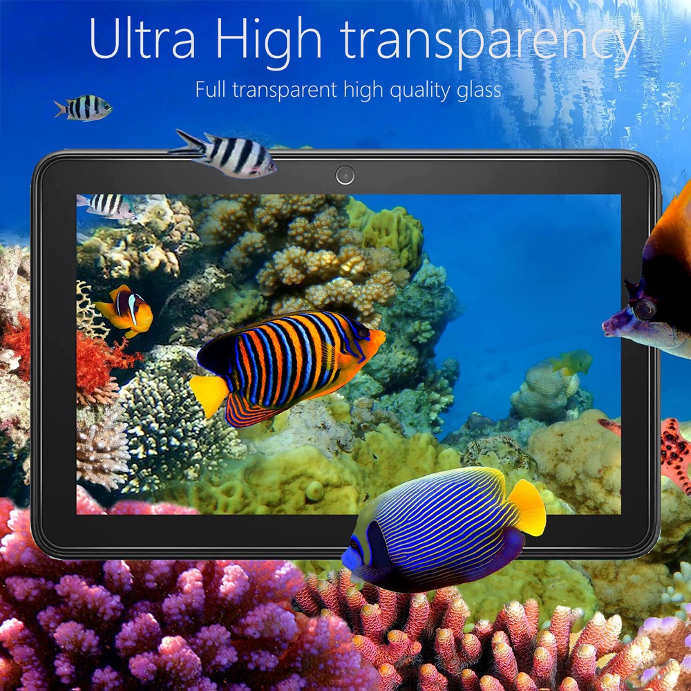 2 Pack For Amazon Kindle Fire 7/7 Kids 12th Gen Tempered Glass Screen Protector