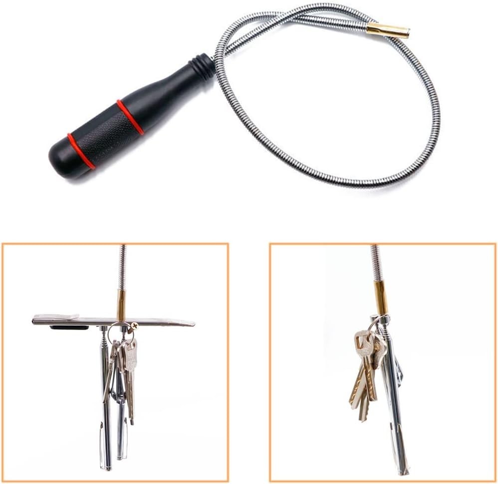 3 Pack Telescoping Magnet Pick-up Tool Set Bendable Spring Magnet Stick