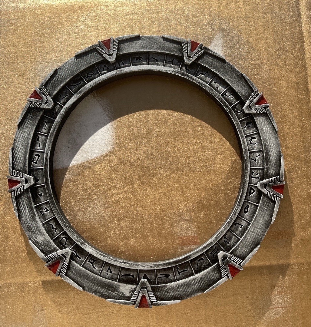 Stargate SG1 Gate 8” Sculpture Collector Replica, Each Hand Painted, Display