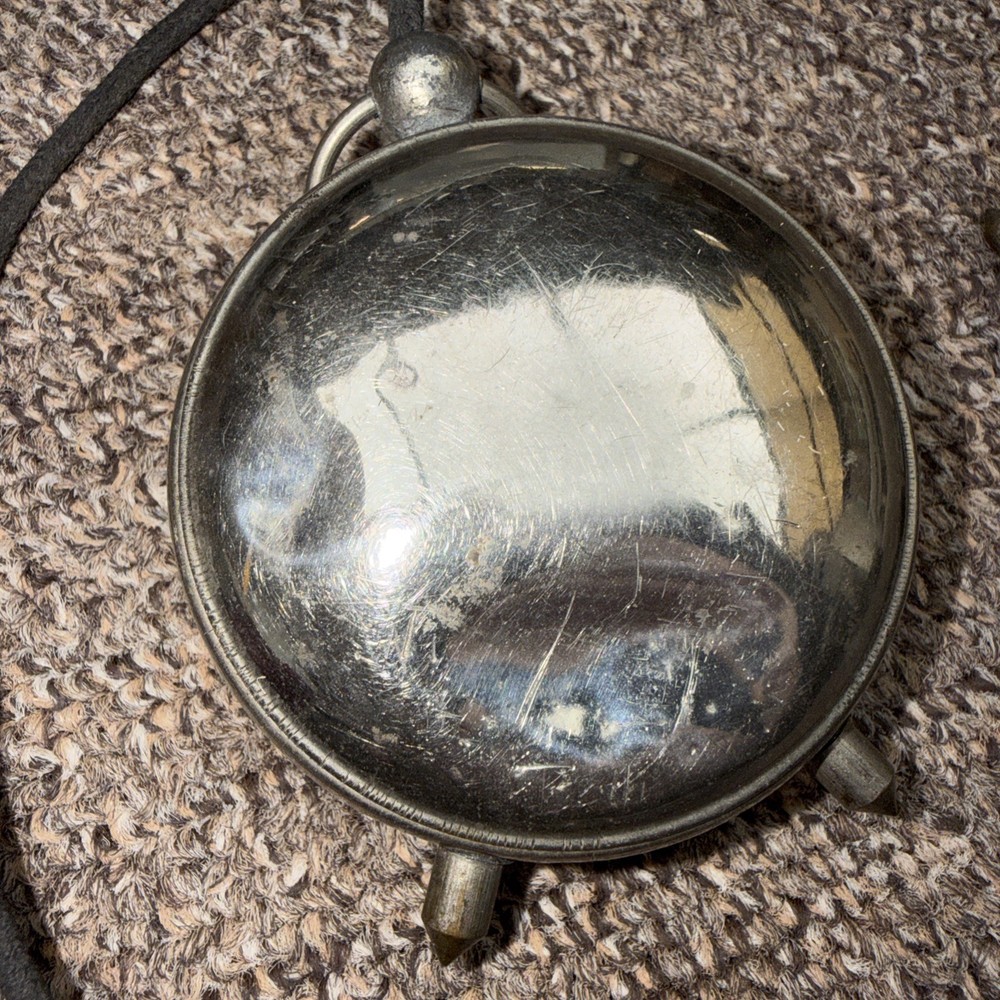 Antique Little Voltmeter Foreign Chrome