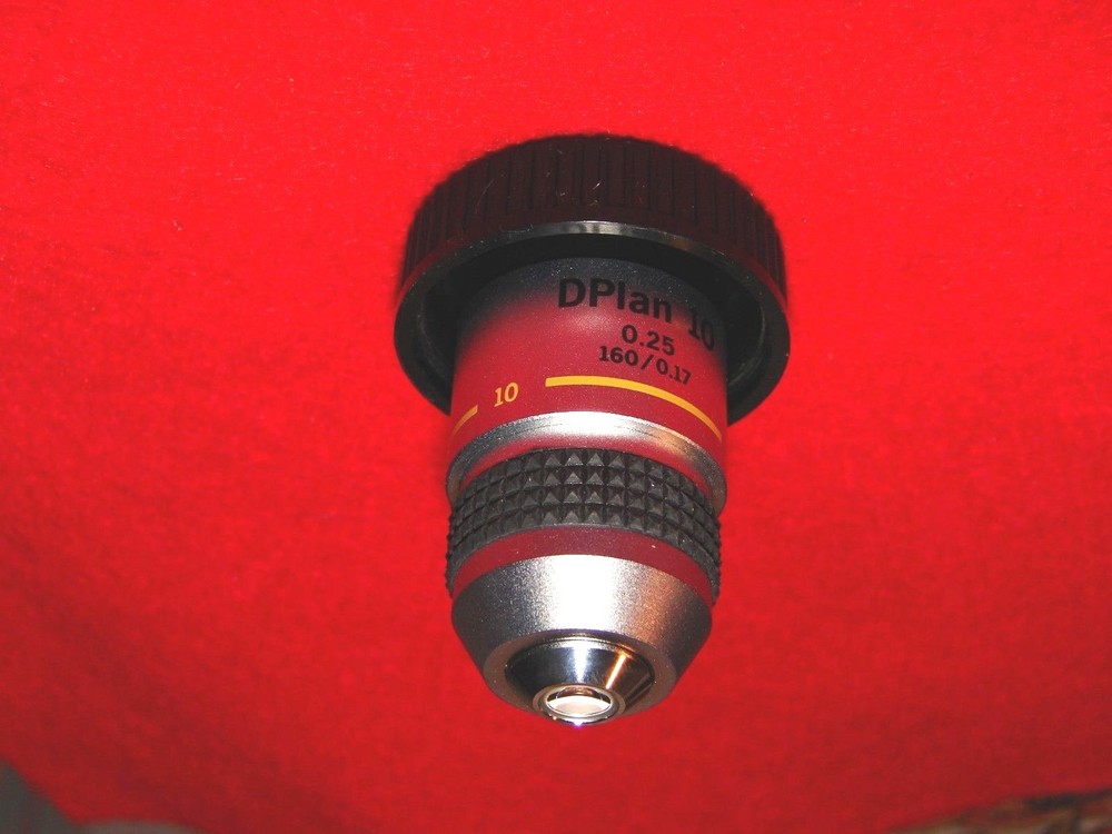 Olympus Microscope Objective Lens DPlan (D Plan) 10x 0.25 NA 160/0.17