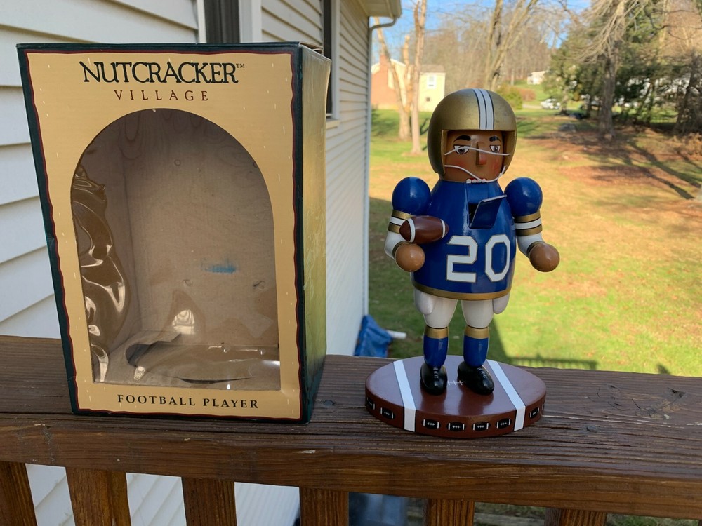 Football Player Nutcracker New