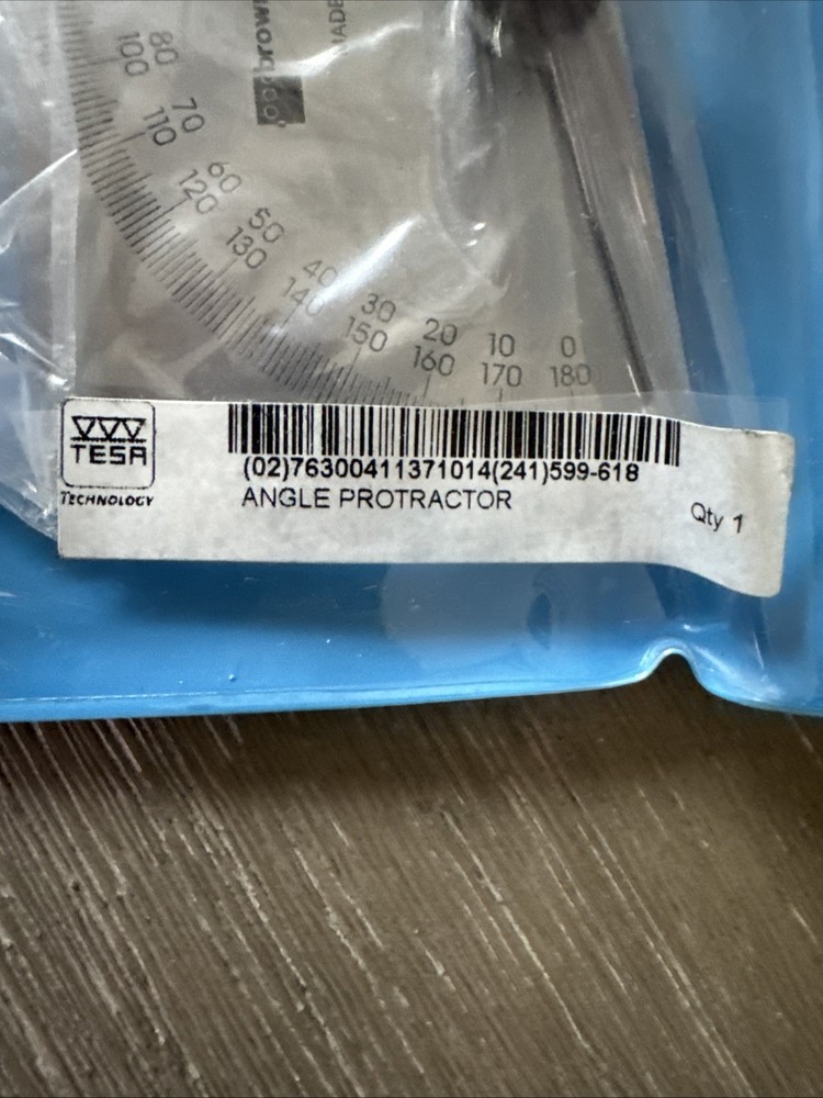 TESA Brown & Sharpe Angle Protractor 0-180 Degree