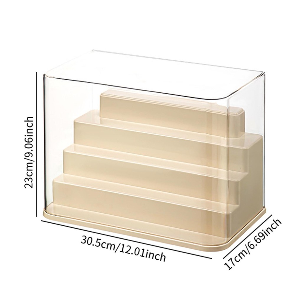 Figure Display Case Stackable Protection Display Box for Dolls Collectibles