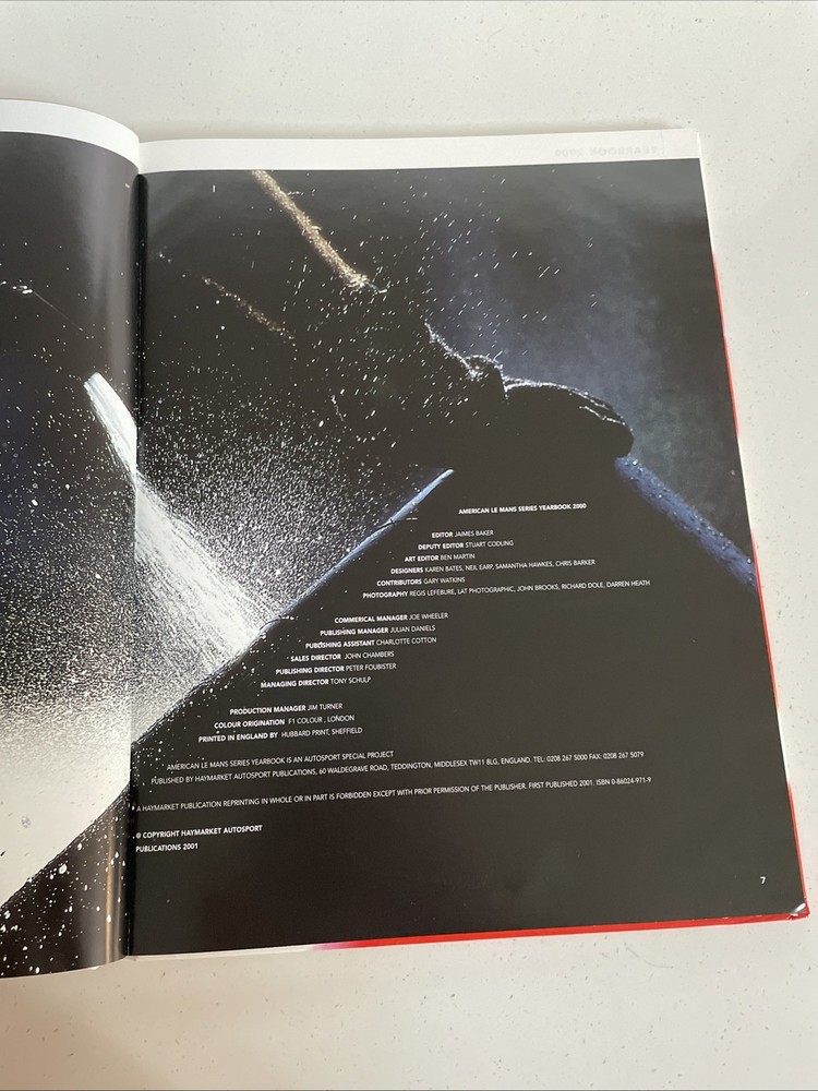 2000 American Le Mans Series Yearbook Hardback