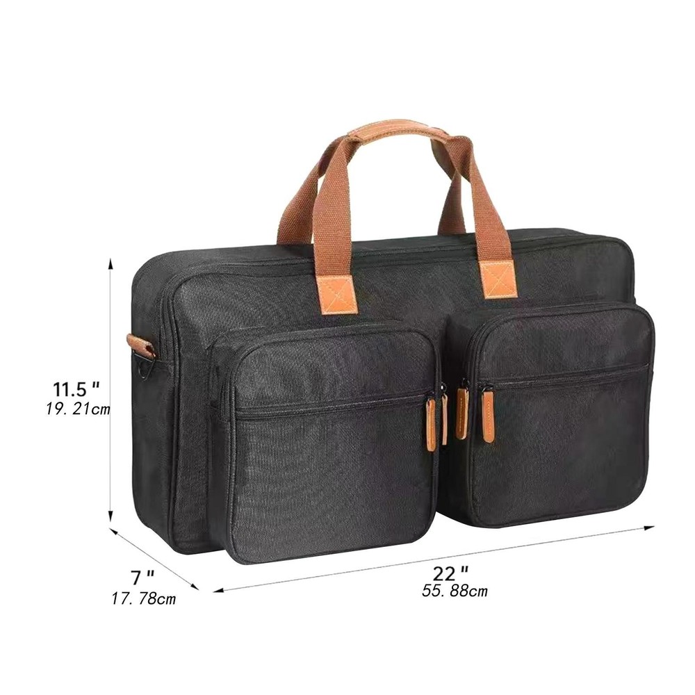 DJ Controller Carry Bag 2 Side Pockets Waterproof Adjustable Shoulder Strap
