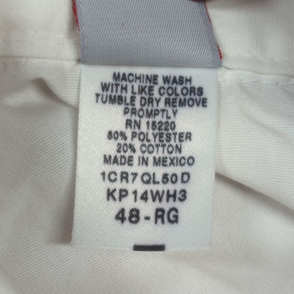Red Kap "Microsoft Hands-On Lab" White Lab Coat, Men's 48 Regular
