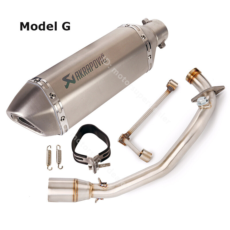 For Yamaha Zuma 125 BWS Exhaust Front Pipe Muffler Tips 370mm Modified System