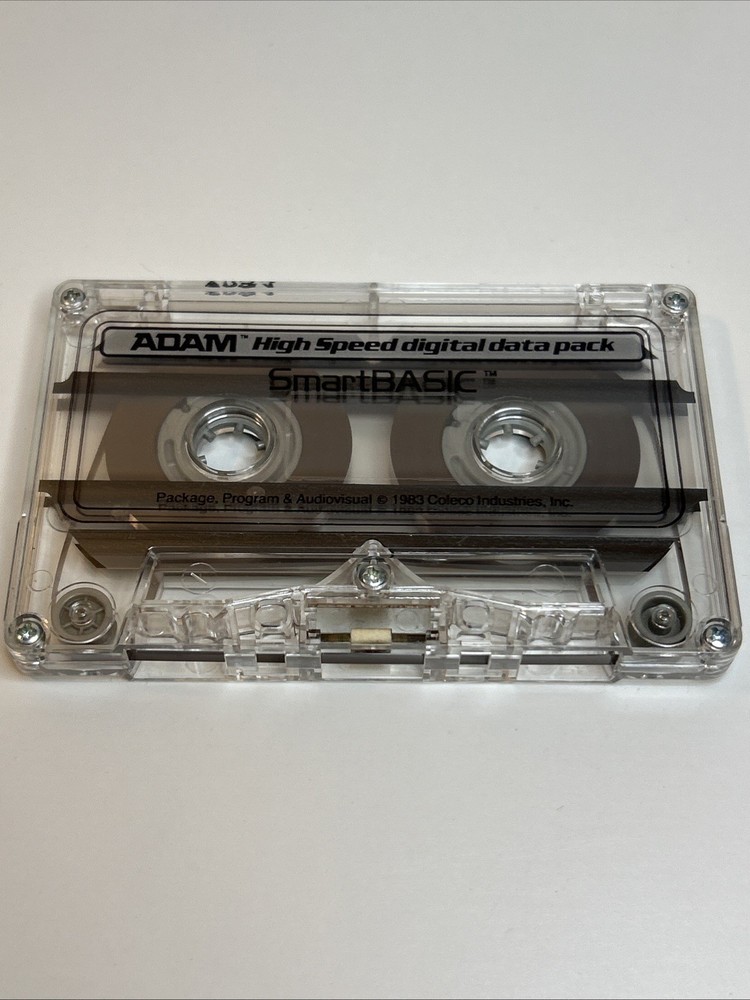 Coleco Vision ADAM SmartBasic High Speed Digital Data Pack Tape 1983 USA