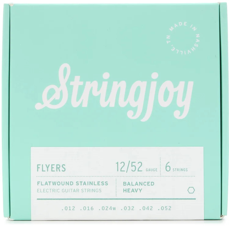 Stringjoy Flyers Electric Guitar Strings - .012-.052, Heavy