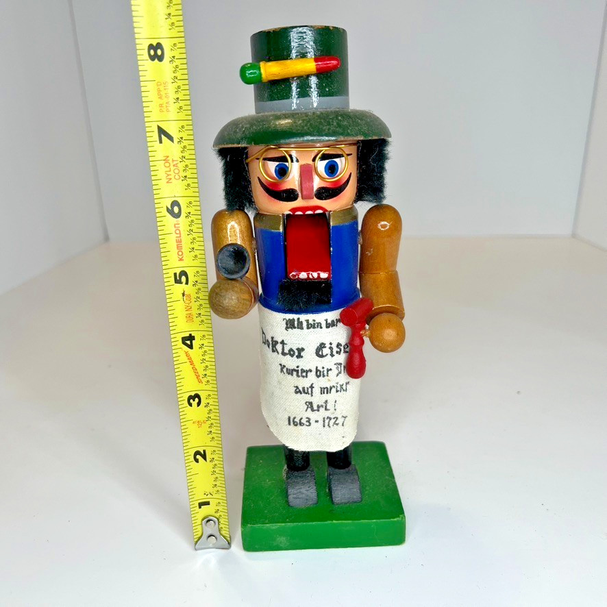 Nutcracker Doktor Eisenbarth 1663-1727 German 8” Wood Christmas