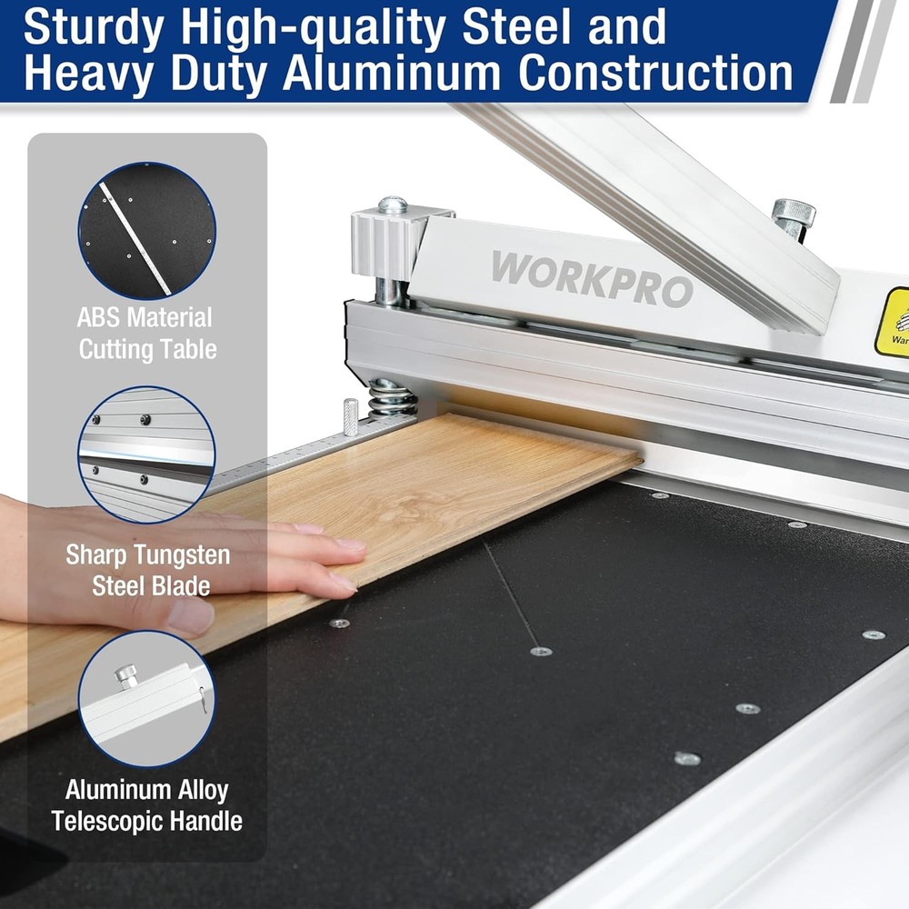 WORKPRO 13" Laminate Floor Cutter, Vinyl Floor Cutter for Laminate, Multi-layer