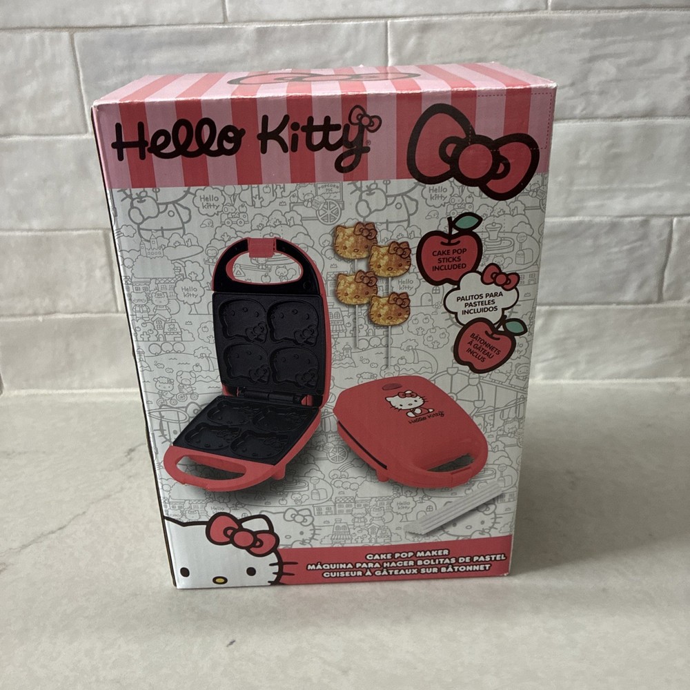 Hello Kitty Cake Pop Maker with Sticks Includes Cake Pop Sticks New In Box