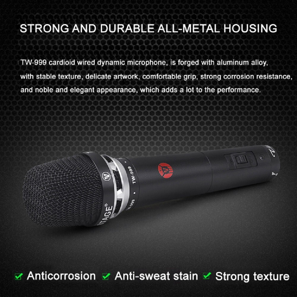 TIWASTAGE WIRD DYNAMIC MICROPHONE METAL HANDHELD