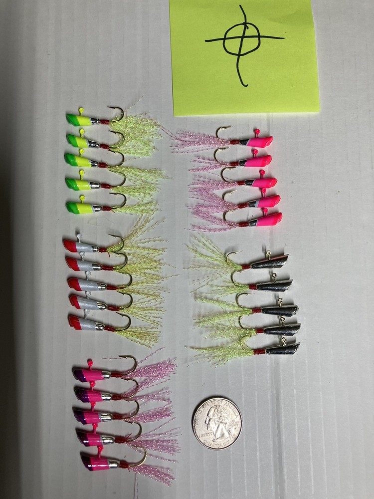 SHAD DARTS, 25  TIN,   1/16 OZ.