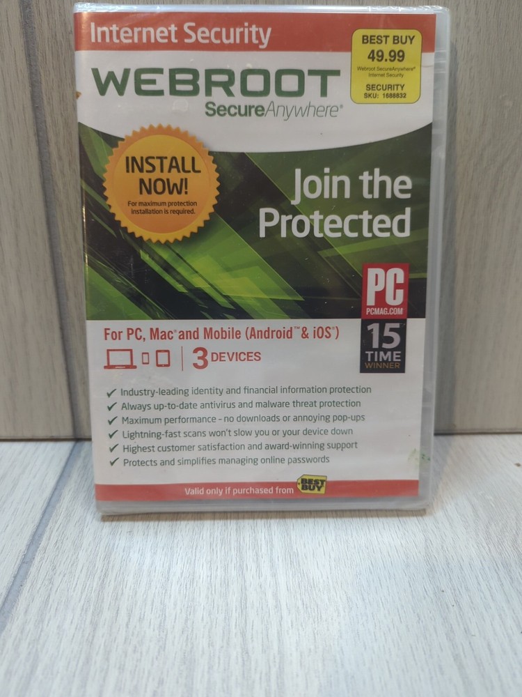 Webroot SecureAnywhere Internet Security - Full Version for Windows & Mac...