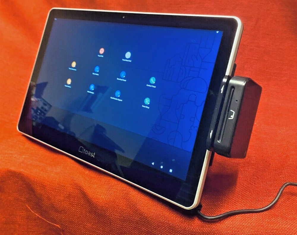 Toast Flex Touch Screen POS Data Processing System TT200 w/ Card Reader 0641