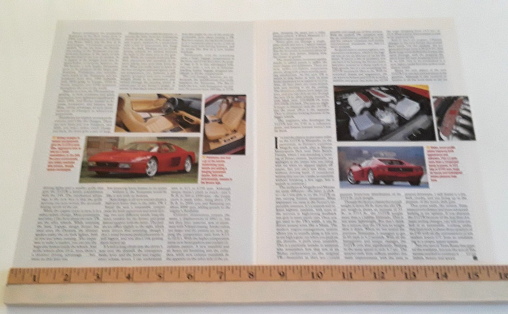 FERRARI 512 TESTAROSSA ORIGINAL 1992 ARTICLE