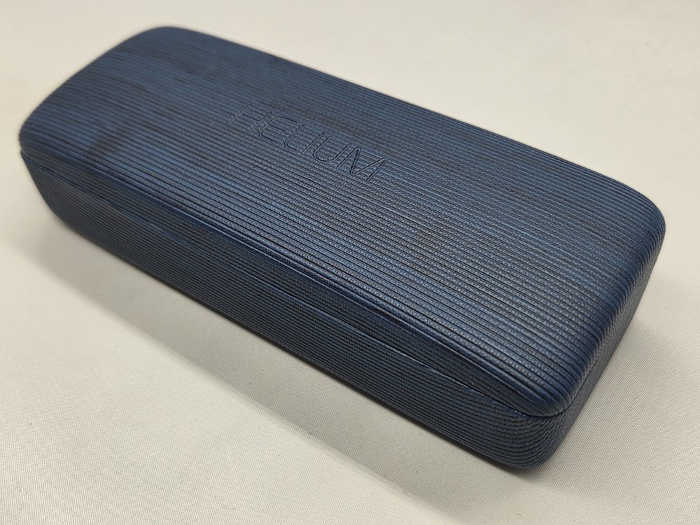 2-Pack Bundle Helium Black And Blue Clamshell Eyeglass Case