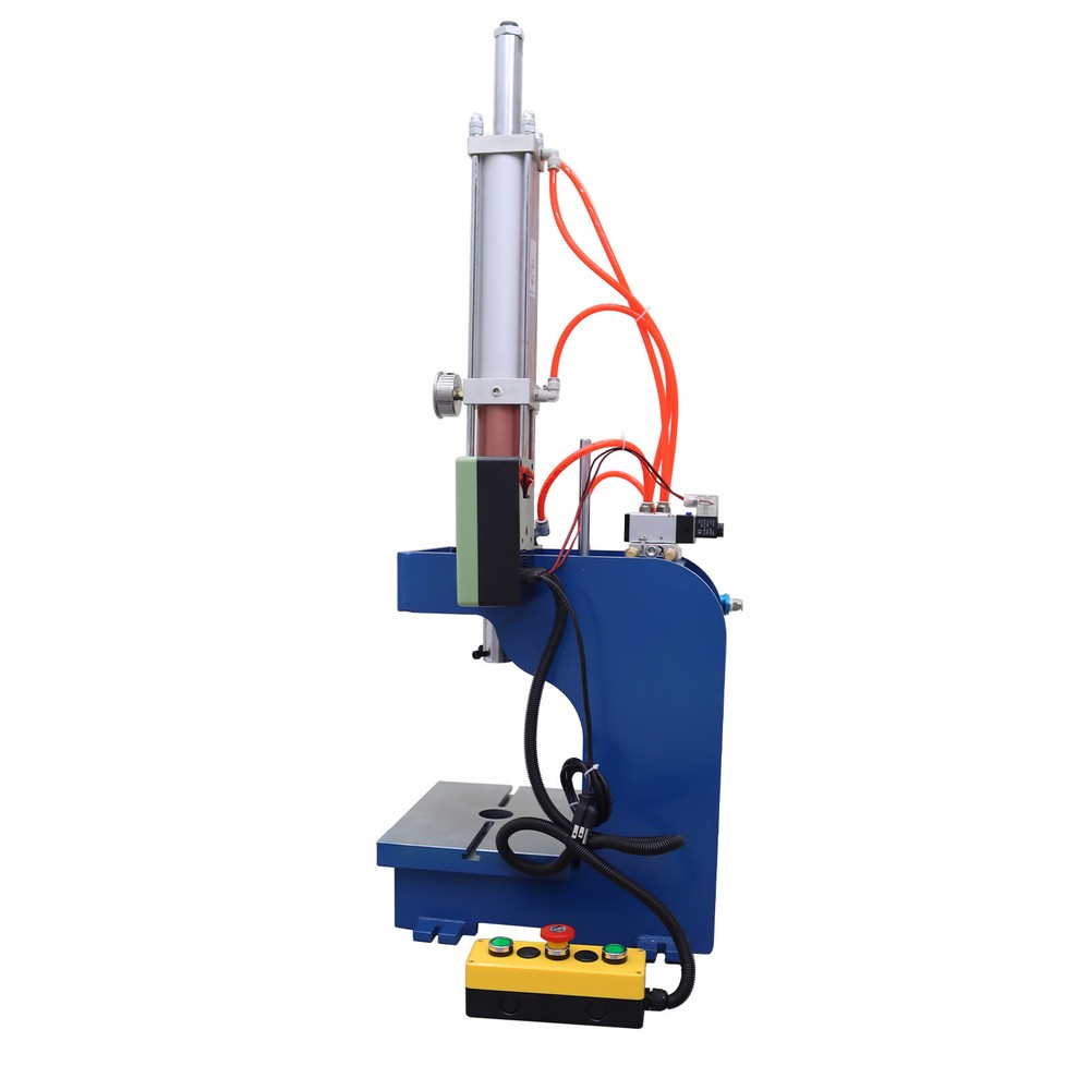3T Pneumatic Punch Press Machine Adjustable Cylinder Stroke Pneumatic Press 110V