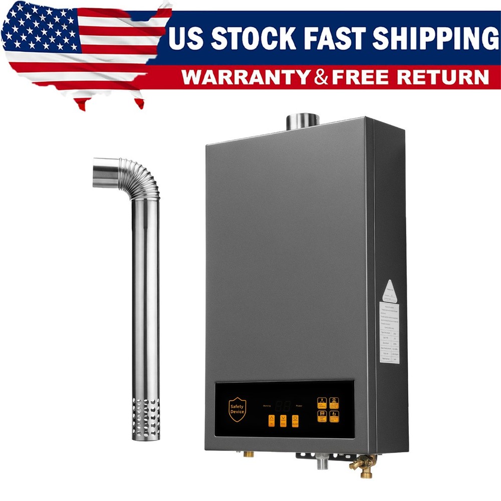 Instant Hot Water Heater 3.6 GPM 24000W 24KW Overheat Protection 80,000 BTU