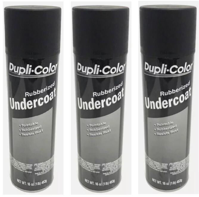 Duplicolor UC101 Undercoating Paintable Rubberized Undercoat 16oz. (3 Pack)