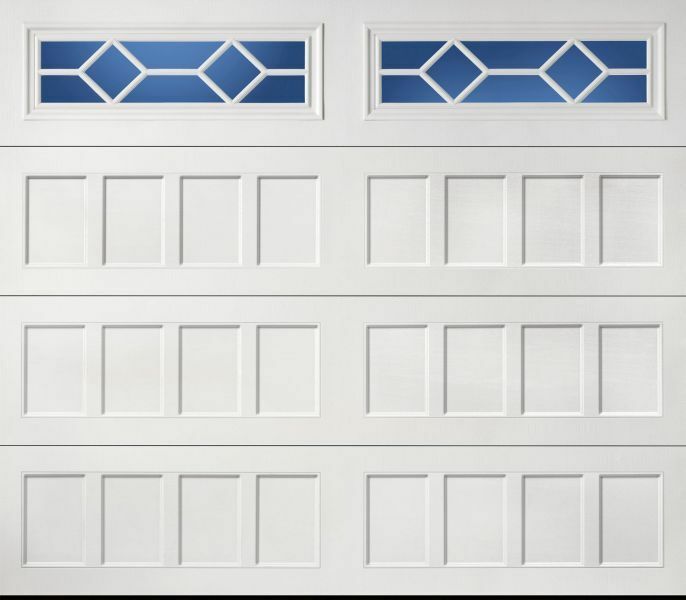 2 Amarr Waterford Replacement Inserts for Long Panel Amarr Garage Door White