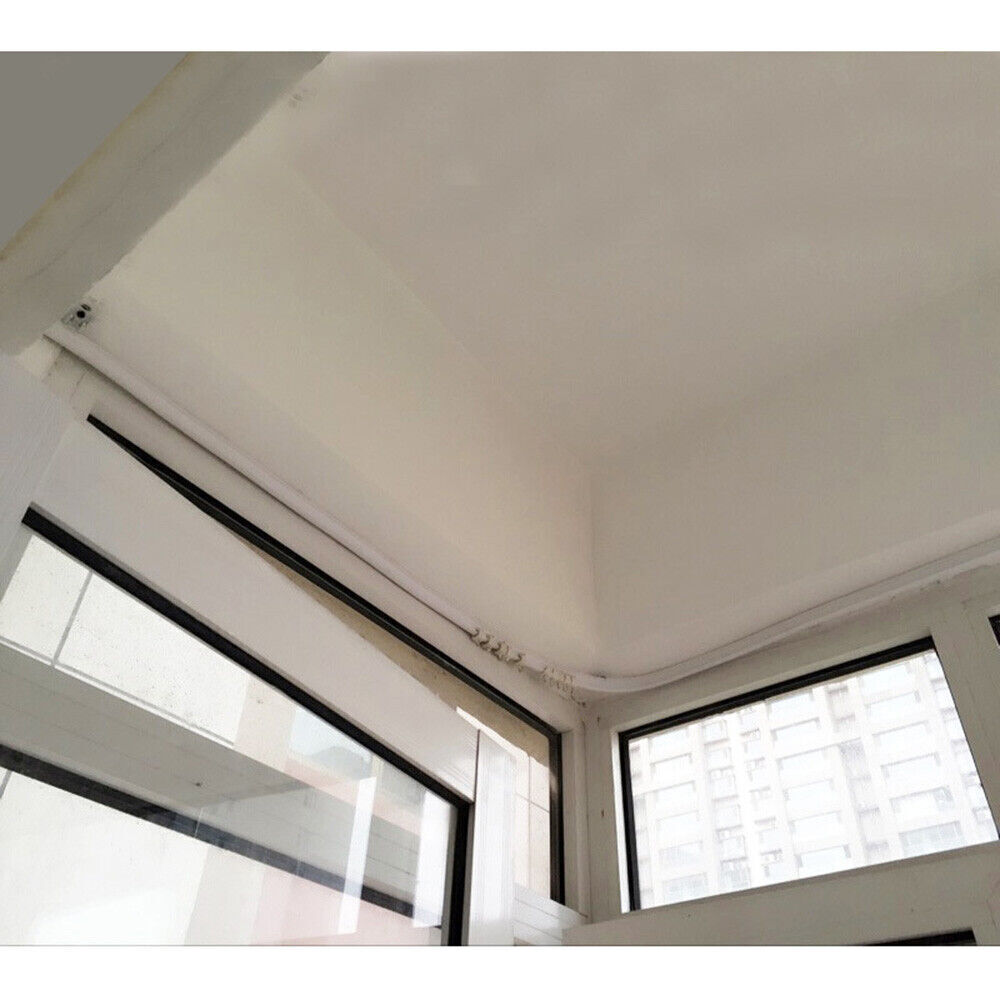 Ceiling Curtain Track Window Rod Pole Rail System Flexible Rail Track Mount US