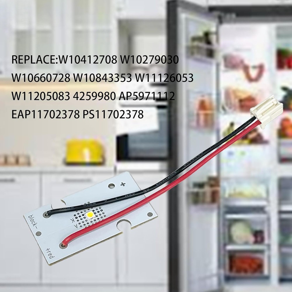 For Maytag Whirlpool W10843353 Refrigerator LED Light Board Module- 5Pack