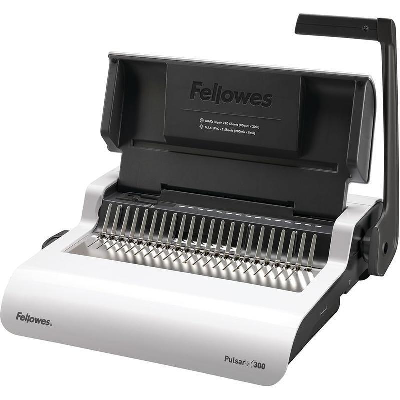 Binding Machine Comb Manual Punch 300 Sheets Edge Guide Storage Accurate Durable