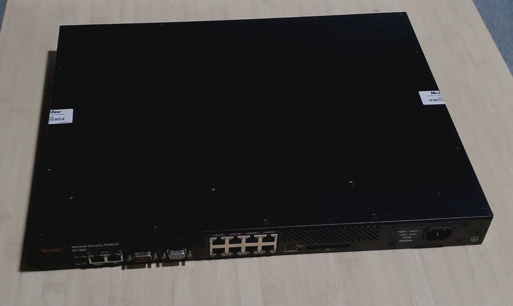 Network Security Platform M-1250 - McAfee security appliance
