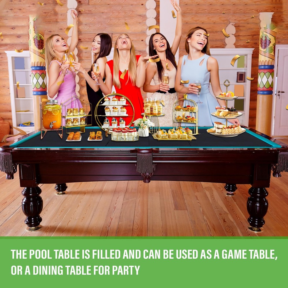 Pool Table Insert Mat for Protection Billiard to 8', black