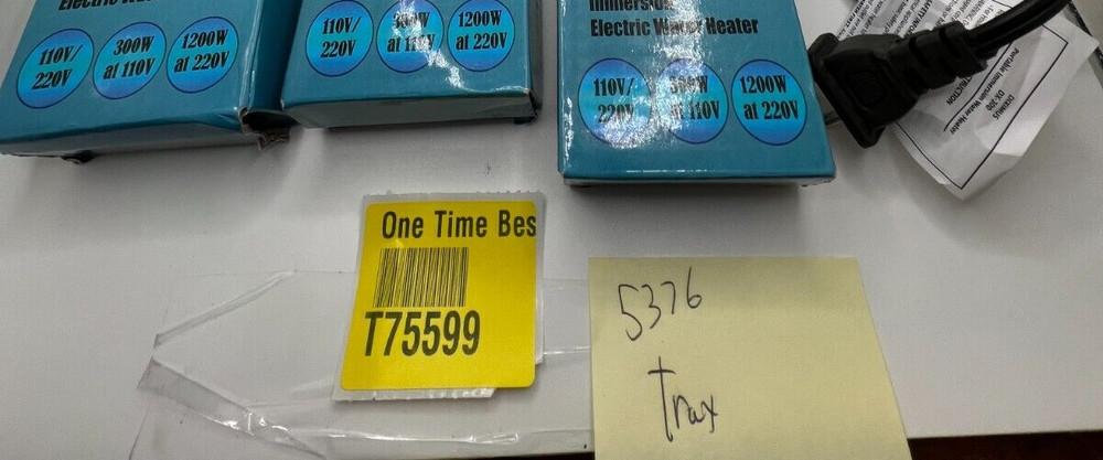 (QTY 3) Diximus DX-300 Electric Water Heater Portable Dual Voltage Immersion