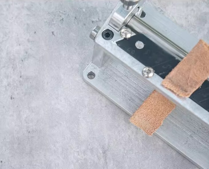 Handmade leather thinning machine, soft & hard leather belt scraping machine