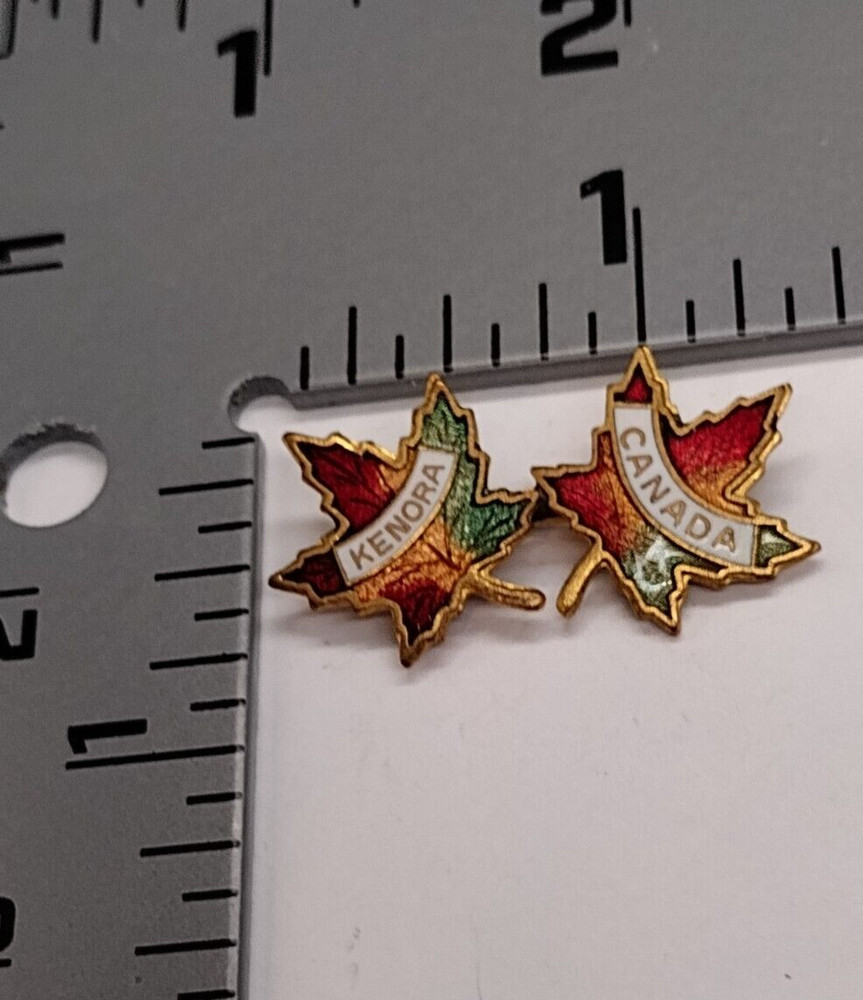 Kenora Canada Maple Leaf Souvenir Lapel Pin