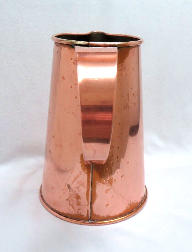 Vintage Copper Pitcher 7 1/2" Tall
