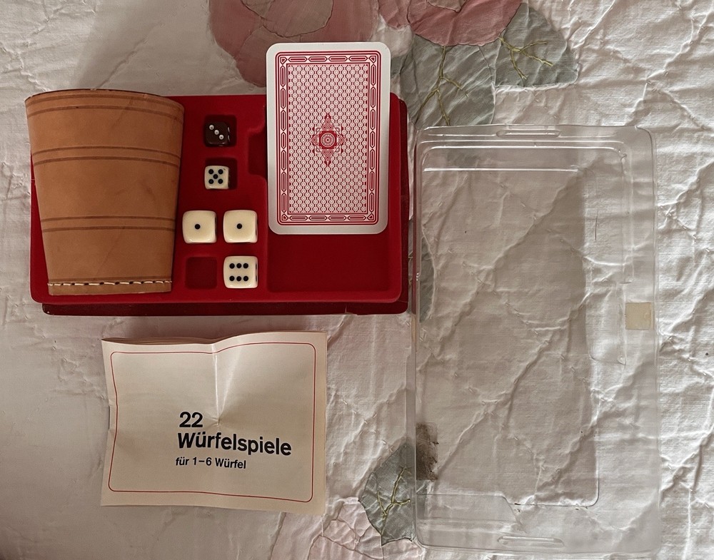 German Dice Game – German instructions RARE FIND