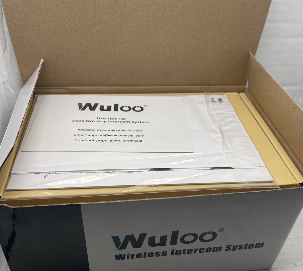 Wuloo S600-P2 Wireless Intercoms System - Black (2 Pack)